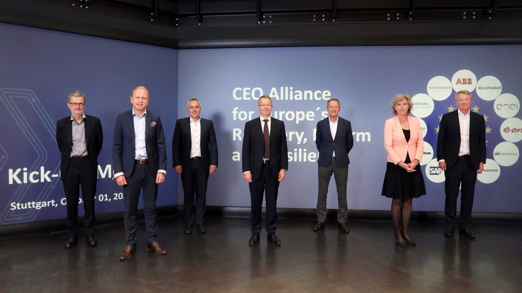 CEO Alliance representatives standing
